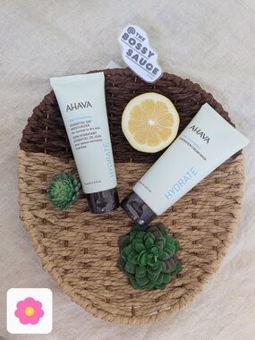 AHAVA Essential Day Moisturizer + Hydration Cream Mask Duo NWT